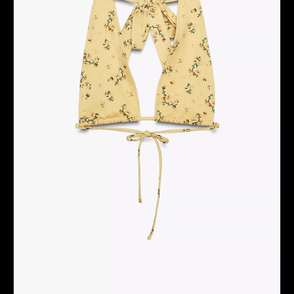 Zara Floral Yellow Bikini Set - Picture 2 of 6